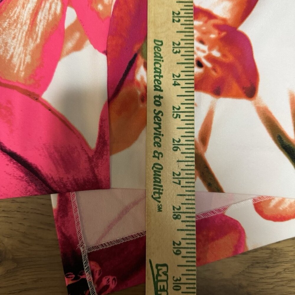 Worthington Women Size 18W Pencil Skirt Career Casual Colorful Floral Summer Zip - Picture 4 of 8